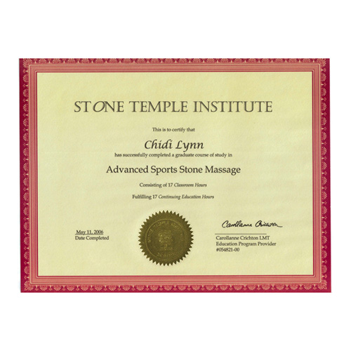 Advanced Sports Stone Massage